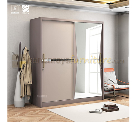 Panen Raya Lemari Pakaian 2 Pintu Sliding Siantano LP Volare 4D SL 200x60x220