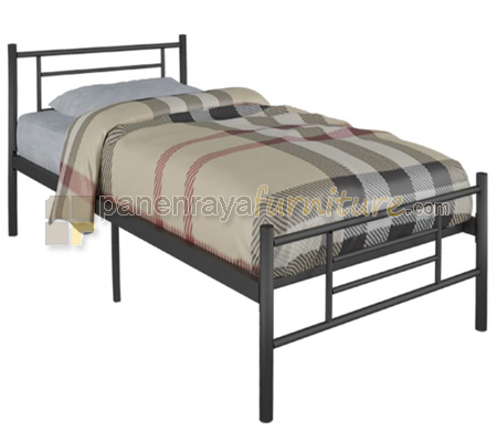 Panen Raya Ranjang Besi Orbitrend Square Black 90x200