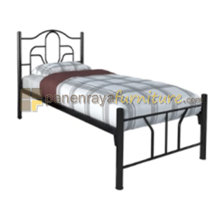 Panen Raya Ranjang Besi Orbitrend Jupiter Black 90X200