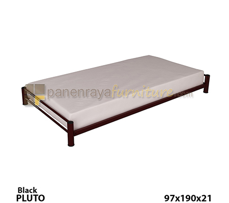 Panen Raya Ranjang Besi Orbitrend Pluto Sorong Black 90X180