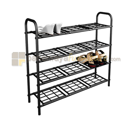 Panen Raya Rak Sepatu Orbitrend ROVER Black 65x17x60