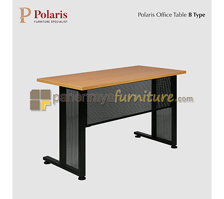Panen Raya Furniture Meja Kantor Polaris Type B Plus Steel Modesty