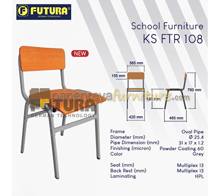 Panen Raya Furniture Kursi Sekolah Futura KS FTR 108 (SMP-UNIV)