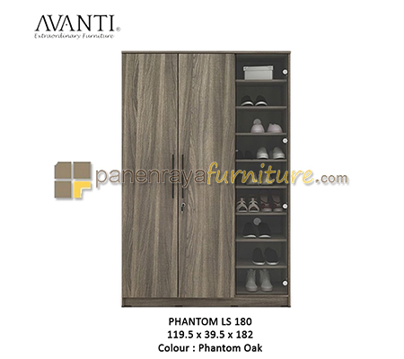 Panen Raya Lemari Sepatu Activ Phantom LS 180 Phantom Oak 120x40x182