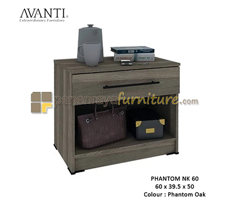 Panen Raya Furniture NAKAS 1 LACI ACTIV PHANTOM NK 60 PHANTOM OAK