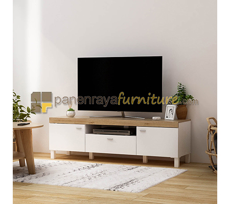 Panen Raya MEJA TV PRODESIGN BENEDICT TV 150 White - Yellow 150X41
