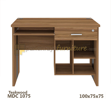 Panen Raya Meja Komputer Expo MDC 1075 Teak Wood 100x75x75