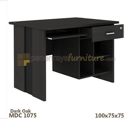 Panen Raya Meja Komputer Expo MDC 1075 Dark Oak 100x75x75