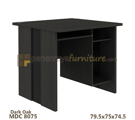 Panen Raya Meja Komputer Expo MDC 8075 Dark Oak 80x75x75