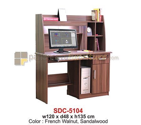 Panen Raya Furniture Meja Belajar / Komputer Expo SDC 5104 French Walnut 120x48x135