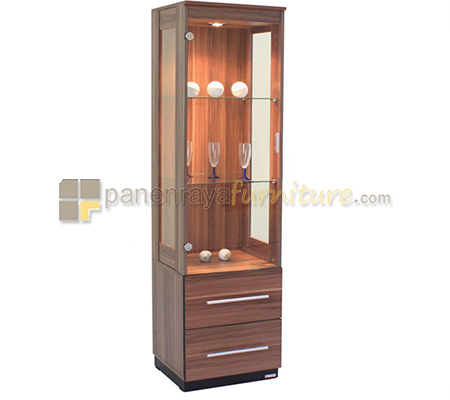 Panen Raya Lemari Pajangan Expo DC 1502 French Walnut 48x40x178