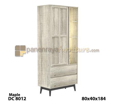 Panen Raya Lemari Pajangan Expo DC 8012 Maple 80x40x184