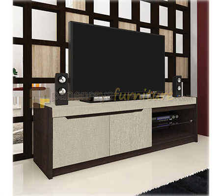 Panen Raya Meja TV Expo VR 1406 Sandal Wood-Tecido 140x39x45