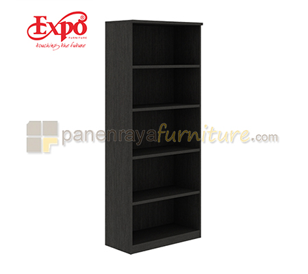 Panen Raya Furniture Rak Arsip Tinggi Expo DHC 00 Dark Oak 79x40x203
