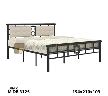Panen Raya Ranjang Double Besi 180x200 Expo MDB 3125 Black Text 194x210x103