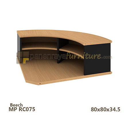Panen Raya Furniture Recepsionist Counter Expo MP RC075 ND Beech 75x30x32