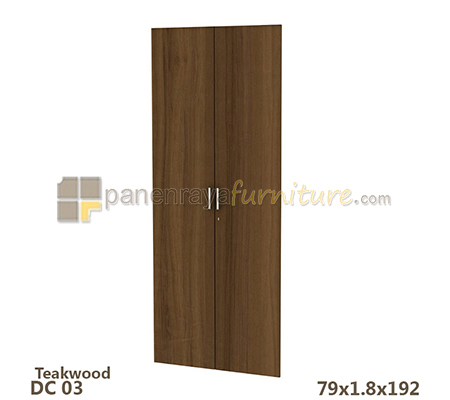 Panen Raya Furniture Pintu Panel Tinggi Lemari Arsip Expo DC 03 Teak Wood 78x2x192