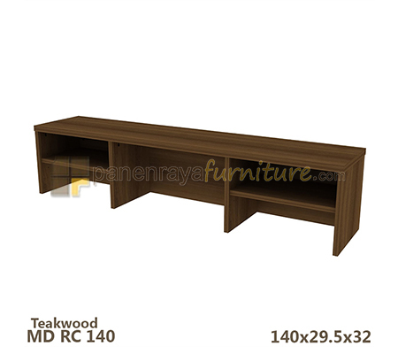 Panen Raya Furniture Recepsionist Counter Expo MD RC 140 Teak Wood 140x30x32