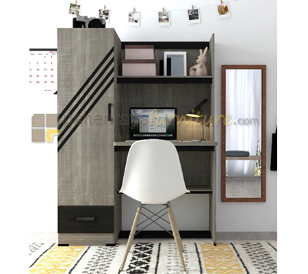 Panen Raya Furniture Meja Belajar Romaro MB 0607 Sonoma Grey 108x45x148