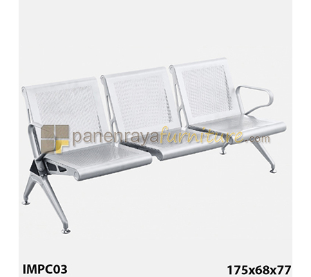 Panen Raya Furniture KURSI TUNGGU 3 DUDUKAN IMPORTA IMP C03