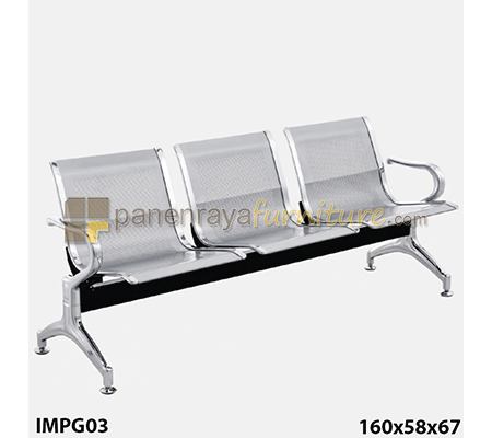 Panen Raya Furniture KURSI TUNGGU 3 DUDUKAN IMPORTA IMP G03