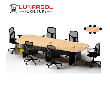 Panen Raya Furniture Meja Meeting 6-10 Orang Tanpa Laci Lunar LMK 1260 dan LJ 120 