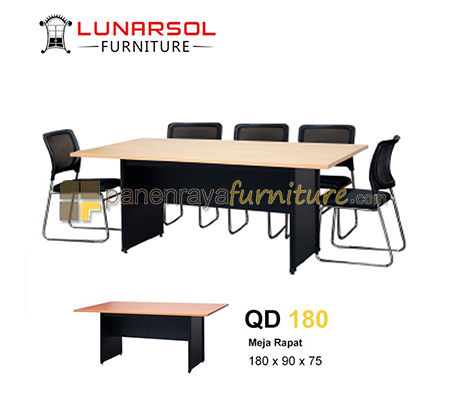 Panen Raya Furniture Meja Meeting Persegi Lunar QD 180 180x90x75