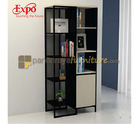 Panen Raya Display Cabinet Expo DC 8024 Tecido-Black 79x39x180