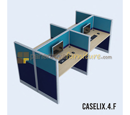 Panen Raya Furniture Workstation 4 Seater Indachi Caselix.4.F