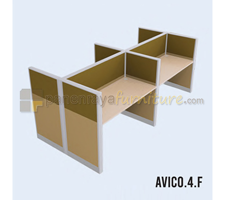 Panen Raya Furniture Workstation 4 Seater Indachi Avico.4.F