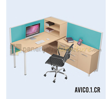 Panen Raya Furniture Workstation 1 Seater Indachi Avico.1.CR
