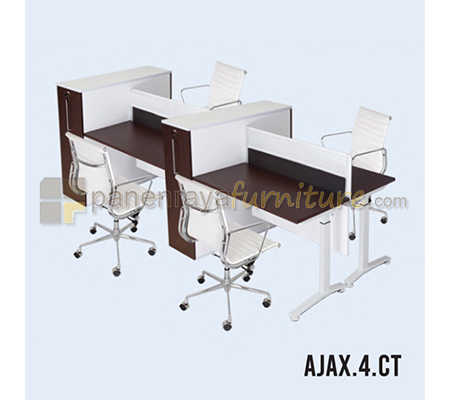Panen Raya Furniture Workstation 4 Seater Indachi Ajax.4.CT