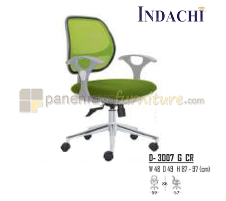 Panen Raya Furniture Kursi Kantor Indachi D 3007 G CR