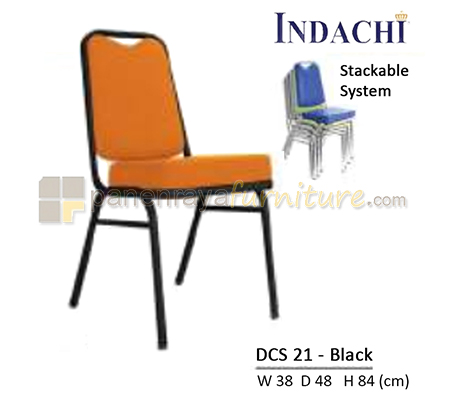 Panen Raya Furniture Kursi Susun Indachi DCS 21 Black