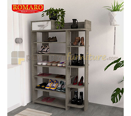 Panen Raya Rak Sepatu Romaro LS 1205 Grey 80x30x122