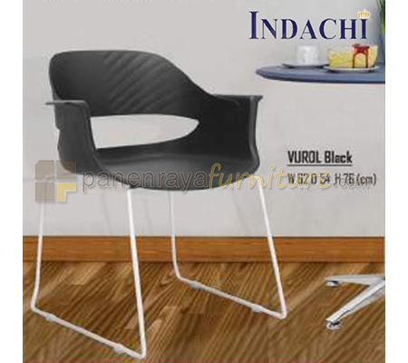 Panen Raya Furniture Kursi Susun Indachi Vurol Black