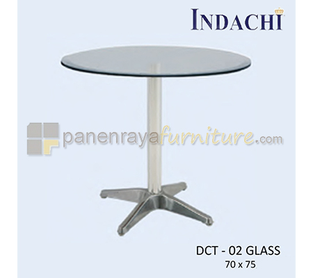 Panen Raya Furniture Cafe Table Indachi DCT 02 GLASS D 70