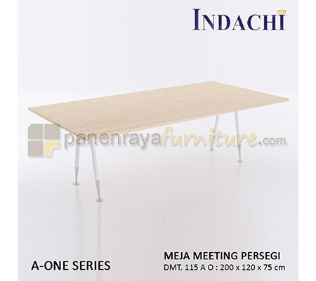 Panen Raya Furniture Meja Meeting Persegi Indachi A One DMT 115 A O Maple 200x120x75