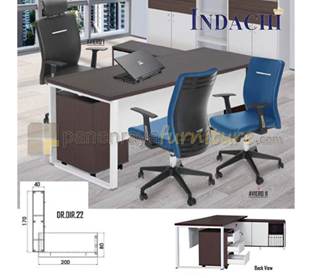 Panen Raya Furniture Meja Kantor Direktur Indachi Dyrex DR DIR 22 200x80x75