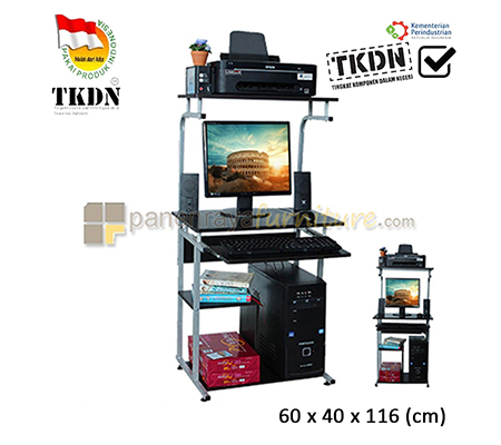 Panen Raya MEJA KOMPUTER LUNAR HUGA 905 Walnut 60x40