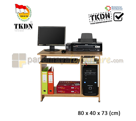 Panen Raya Furniture MEJA KOMPUTER LUNAR LMC 81 BEECH 80x40