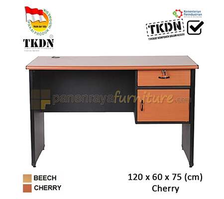 Panen Raya Meja Kantor Lunar LMK 1260 L1 Cherry 120x60x75