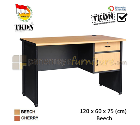 Panen Raya MEJA KANTOR LUNAR LMK 1260 L1 BEECH 120x60