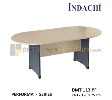 Panen Raya Furniture Meja Meeting Oval Indachi Performa DMT 113 PF MAPLE 240x120x75