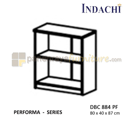 Panen Raya Furniture Lemari Arsip Rendah Tanpa Pintu Indachi Performa DBC 884 PF Maple 80x40x87