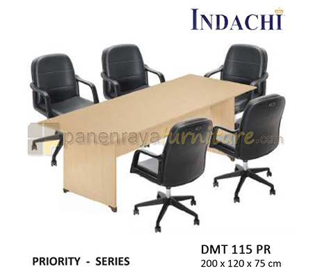 Panen Raya Furniture Meja Meeting Persegi Indachi Priority DMT 115 PR Maple 200x120x75 Melamine 