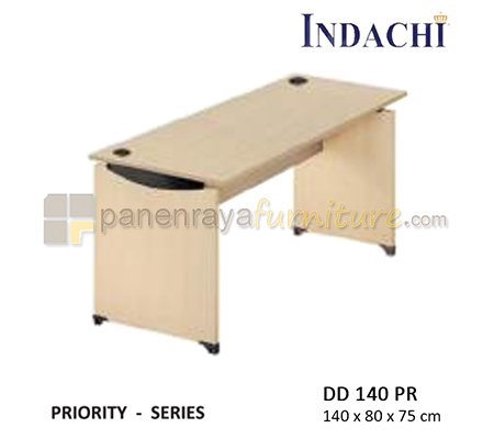 Panen Raya Furniture Meja Kantor Indachi Priority DD 140 PR Maple 140x80x75 melamine