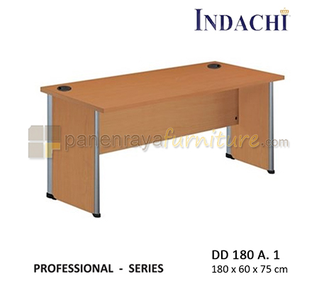 Panen Raya Furniture Meja Kantor Indachi Professional DD 180 A 1 Beech 180x60x75 Melamine