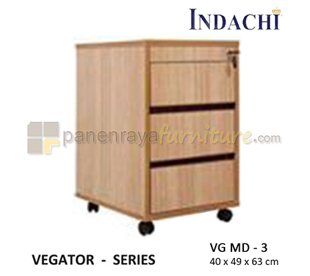 Panen Raya Furniture Laci Dorong 3 Laci Indachi Vegator VG MD 3 40x49x63 HPL