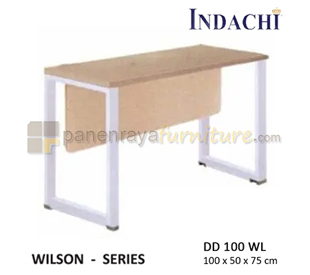 Panen Raya Furniture Meja Kantor Samping Indachi Wilson DD 100 WL Maple 100x50x75 Melamine